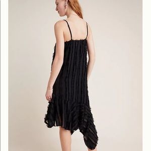 Anthropologie NEW black slip dress